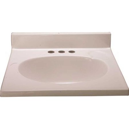 PREMIER 49 in. x 22 in. Custom Vanity Top Sink in Solid White 112008